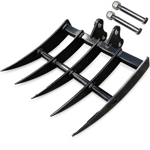 Mini escavatore idraulico inclinabile, 0,8-2 tonnellate di larghezza rastrello per micro scavatori, foro perno 25 mm e portata 90 mm