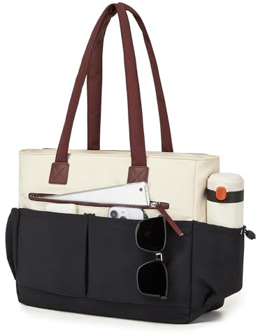 Miss Lulu Large Tote Bag for Women, 15.6 Inch Laptop Work Handbags