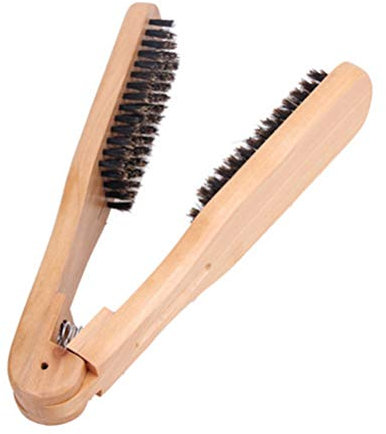 MILISTEN Cepillo para alisar el cabello Cepillo de pelo en forma de V Cepillo de pelo de doble cara Herramienta de peluquería