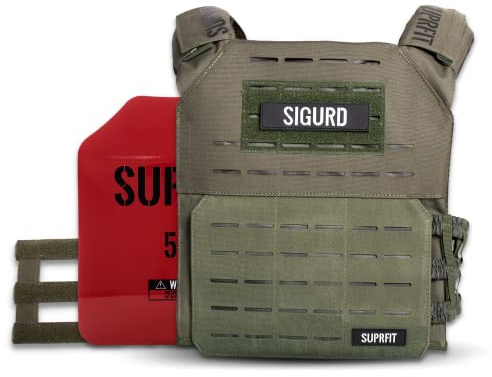 SUPRFIT – Sigurd 3D-viktväst för kalisthenics, styrketräning och crossfit – justerbar vikt väst för upp till 17 kg – unisex träningsväst med vikter – vikt väst