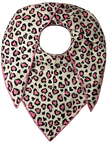 Zwillingsherz Dreieckstuch Stola Schal mit Wolle für Damen Mädchen - Hochwertiges Baumwoll-Halstuch im trend Design Leo Muster Motiv - Damenschal für Sommer Herbst Winter - bei r
