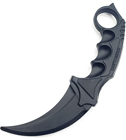 Knivesmatter csgo Rubber Knife Trainer for Martial Arts, Practice, and Cosplay, Designed (Blackout)