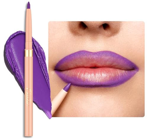 OULAC Delineador de Labios Morado Mate, Lip Liner Resistente al Agua que Dura 24 Horas +, a Prueba de Manchas, Muy Pigmentado, Suave, Contorno de Labios, Vegan (08) Well-dressed