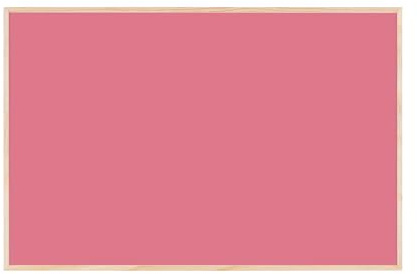 Bi-Office Earth New Basic Magnetisk Fuchsia Tavla, 38,5 x 28,5 cm, Lackad Stålyta, Ram i Naturlig Furu
