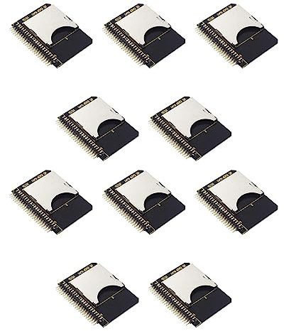 Janasiba 10 adaptadores SD IDE a 2,5 IDE de 44 , 44 , conector SDHC/SDXC/MMC para ordenador portátil