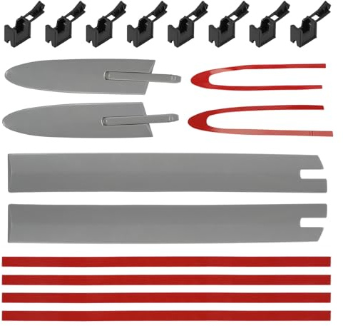 Juego de 12 Piezas para las Bisagras del Techo Descapotable para Serie 3 E93, Serie 4 F33, M4, F83 Juego Completo para Ambos lados, Incluyendo clips 54377184048, 54377184038, 54377184047, 54377184037