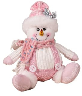 Christmas Plush Santa | Pink Figure Ornament,Christmas Plush Santa Doll Pendant | for Patio Garden Bookshelf Nightstand Windowsill Table Yard Shelves