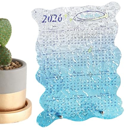 Kalender 2026 Genomskinlig Akryl Planeringskalender