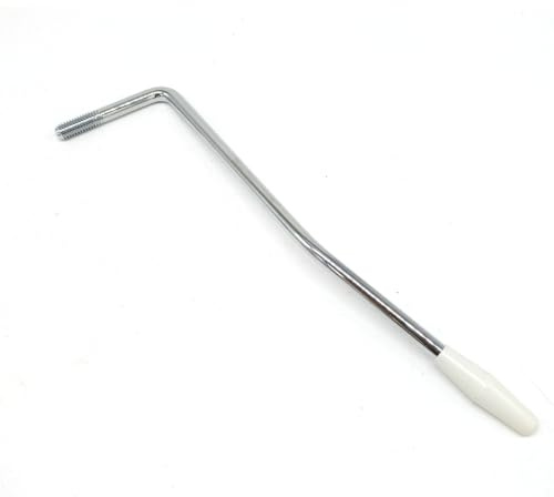 LannuMet 6mm Thread Tremolo Arm Replacement, Guitar Tremolo Single Whammy Bar for Squier Stratocaster Electric Guitar Tremolo System, Silver