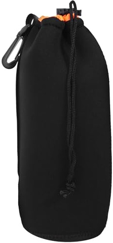 TOYZFRIENDY Étui à Lentilles en Néoprène XL pour Objectif D'appareil Photo Reflex Numérique, Pochette Étanche Cordon de Serrage, Protection Anti-Chocs et Anti-Rayures, Accessoire Photo