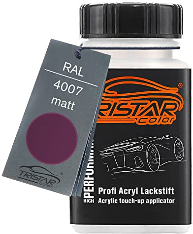 TRISTARcolor RAL 4007 Purpurviolett opaco Stilo di ritocco da 50 ml ad asciugatura rapida