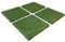 Aslon Rubber Artificial Grass Playground Tile 400x400x25mm - Pack of 4