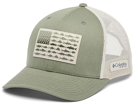 Columbia Unisex PFG Fischflagge Mesh Snap Back Cypress/Fossil, Einheitsgröße