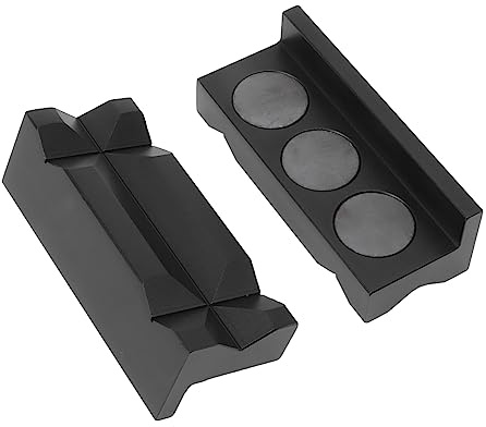 Couverture de Mâchoire D'étau, 1 Paire de Protection de Mâchoire D'é en Alliage D'aluminium Outil D'armurerie Magnétique Haute Résistance pour é de Banc en Métal