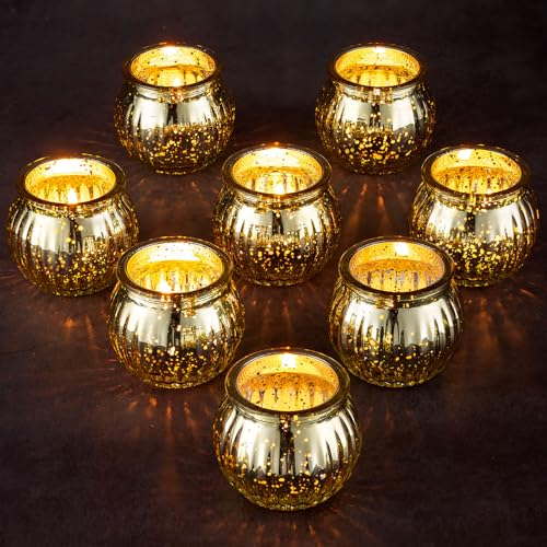 Romadedi Kerzenständer Gold Teelichthalter Glas：12er Set Klein Kerzenglas Für Tischdeko Hochzeit Wohnzimmer Deko Teelichtglas Für Teelicht Klar Votivkerzenhalter Für Weihnachtsdeko Party