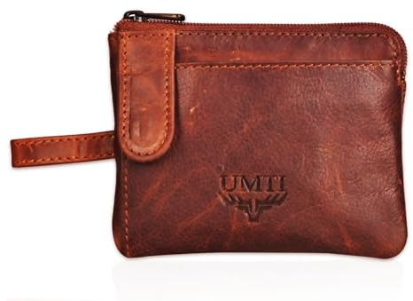 Schlüsseltasche Schlüsseletui 23- (150A) Avanco Leder Schlüsselmäppchen mit 2 Ringe Haken Cognac