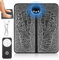 Masajeador de Pies Eléctrico, 8 Modos USB Shiatsu Estera de Masaje de Pies con 19 Intensidades, Masajeador de Pies EMS Portátil Plegable con Control Remoto y Pantalla Digital (Negro)
