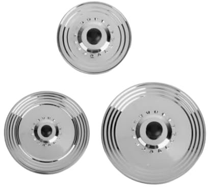 Lot de 3 couvercles inox anti gras ou anti-projection Ø16/18/20 -Ø22/24/26 - Ø28/30/32cm, Tous les diamètres nécessaires Couvercles pour casseroles et poêles, Couvercle casserole, Couvercle poele,