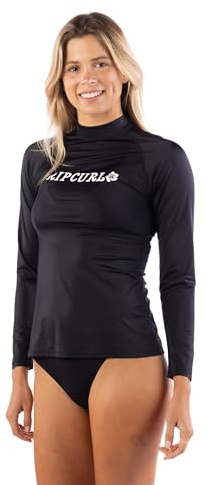 Rip Curl Damen Langarm Rashguard mit UPF 50+ Sonnenschutz – Schnell trocknendes, feuchtigkeitsableitendes Schwimmshirt für Outdoor-Aktivitäten