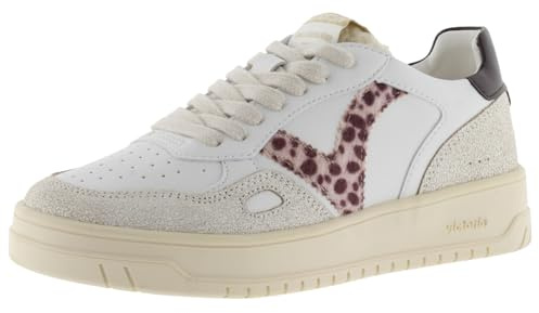 victoria Sneaker Seul Effetto Pelle & Logo Stampa Animal & Linguetta in Pelliccia Sintetica 1257124 per Donna Beige 36