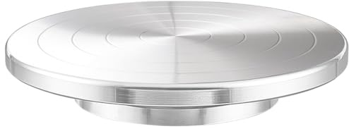 BENECREAT Rueda Giratoria para Cerámica de 20cm, Herramienta para Cerámica de Aluminio con Doble Rodamiento de Bolas para Pintar, Cerámica, Artistas de Cerámica Y Exposición de Objetos