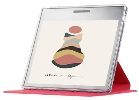 MINGFENG PU-Schutzhülle, kompatibel mit Fro 17,8 cm (7 Zoll) für Onyx Boox Tablet Go 7 Color/Leaf2/Leaf3/Leaf3 C/Page/Galileo e-Reader-Hülle, horizontale und vertikale Unterstützung für Schlaf und