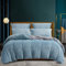 Fleece Bettwäsche 135 x 200 Hellblau Blau Grau Plüsch Winter Flauschig Bettwäsche Bettbezug Set Flanell Microfaser Fleece Warme Winterbettwäsche 135x200 und Kopfkissenbezug 80x80 cm mit Reißverschluss