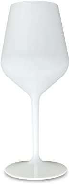 WAF RucBicchieri Set 6 COPAS de Vino/Cóctel EVENT TASTING BLOWN STEMGLASS 33cl. IRROMPIBLES, Tritan® (Plástico Rígido), BPA-Free, Reutilizables y Lavables en lavavajillas, (Blanco)