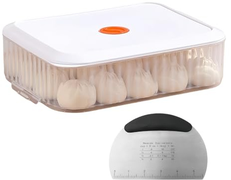 PORFOYO Caja De Fermentación De Pan Y Pizza, Contenedores De Almacenamiento 31x23x9cm