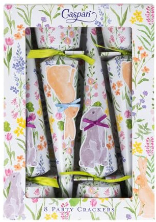 Caspari Bunny Field Celebration party favor - 8 party favor Per Box