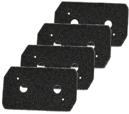 Gorise 4st torktumlare svampfilter 12007650 Ersättnings PU-skumfilter för värmepumpstork kompatibel med HomeProfessional-serien och självrengörande kondensor (228x128x20mm)
