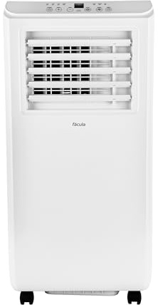 facula - Aire Acondicionado portátil Polar 9000BTU | Ventilación+deshumidificación | Temporizador | Mando | Asa y Ruedas