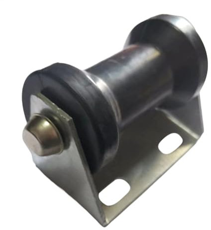 Conjunto de rodillo de quilla estacionaria | Soporte de acero galvanizado con soporte, kit de montaje de carrete de 5 pulgadas para marco de lengüeta de 2 a 3 pulgadas | de rodillo resistente