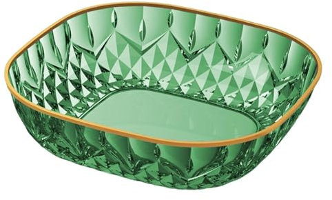 Sharplace Assiette à Fruits Transparente, Plateau à Dessert réutilisable de Luxe, récipient de Service Alimentaire pour Anniversaire, Biscuits, apéritif