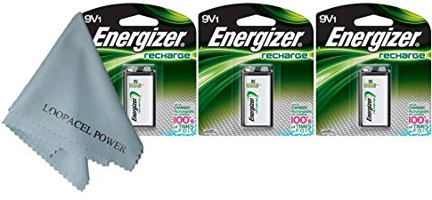 My Battery Supplier Rechargeable 9 Volt (8.4V) NiMH 175mAh 3 Batteries