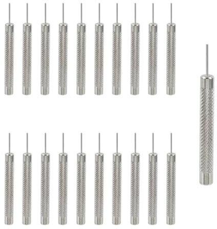 T Tulead Watch Punch Needle Watch Band Pin Remover Watchmaker Repair Tool Watch Band Link Removal Tools 0.8mm Pin Punch Pack of 20