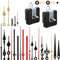 2 Stücke uhrwerk für wanduhr uhrwerk mit zeiger DIY Uhrwerk Mechanismus uhrwerke für wanduhr lautlos quarzuhrwerk mit zeiger mit 8 Uhrzeiger Sets zum Reparatur Ersatzteilen (20 mm)