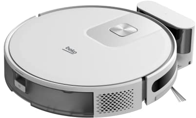Beko Robot Aspirapolvere, potenza di aspirazione 2000Pa, 5 modalità di pulizia, controllo da remoto con connettivitivà Wi-fi, funzione di lavaggio pavimenti