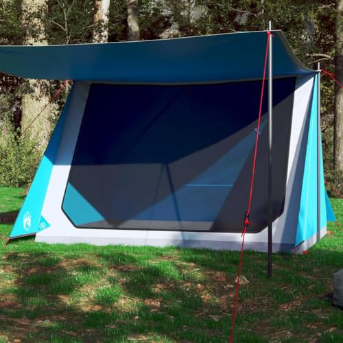 Tino Tech Tente de camping pour 2 personnes - Tente de groupe - Coupe-vent - Grande tente à lancer - Tente de festival - Tente de trekking pour famille - 214 x 161 x 120 cm - Polyester - Bleu