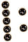Lurrose 7 Stück Malerei Little Ink Butterfly Tintenschale Pinsel Tintentablett Tintenpinsel Tablett Mischpalette Fisch Kalligraphie Tintentablett Kalligraphie Pinselhalter Porzellan