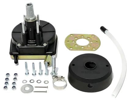 REwNXA Control de Motor fueraborda Marino para lanchas rápidas, de dirección mecánica de 8-16 pies Compatible(12ft)