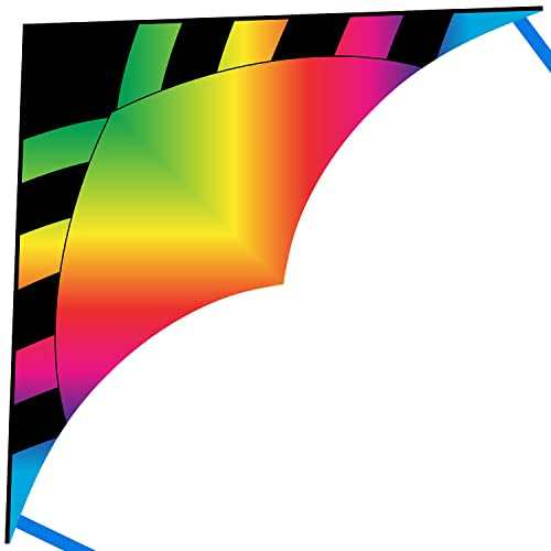 Rainbow Delta Kites for kids and adults Easy to fly, Beginner kite for kids ages 8-12, for beach trip