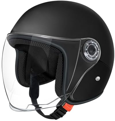 Rukjmqi Cappello Moto Leggero - Cappello di Sicurezza Motociclistico | Copricapo Sicuro Confortevole Caldo per Uomini Donne Adulti Protezione Guida Esterna Viaggio