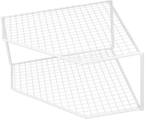 Toyvian Scaffale Angolare Cucina in Verniciato Organizer Multiuso per Pentole e Padelle Mensola da Appoggio Angolo con Design Sicuro e Levigato Adatto per Cucina e Bagno