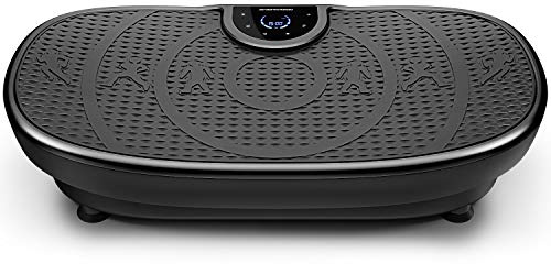 Sportstech,Plateforme Vibrante+180 Niveaux, Silencieuse sous 55dB VP250 | Perte de Poids, Renforcement Musculaire & Drainage Lymphatique, Moteur 200W Oscillant, Bluetooth,Idéale pour Appartement