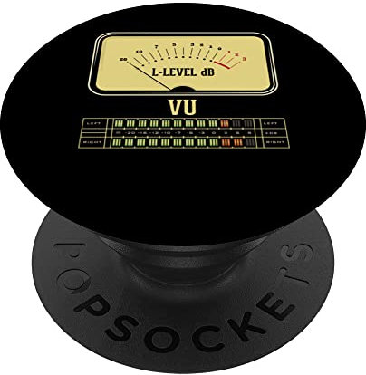 VU Mètre Tourne-disque DJ Disque Musique PopSockets PopGrip Interchangeable