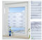 ourdeco Klemmfix-Plissee / 40 x 130 cm Blume grau/lichtdurchlässig, Blickdicht/Montage ohne Bohren
