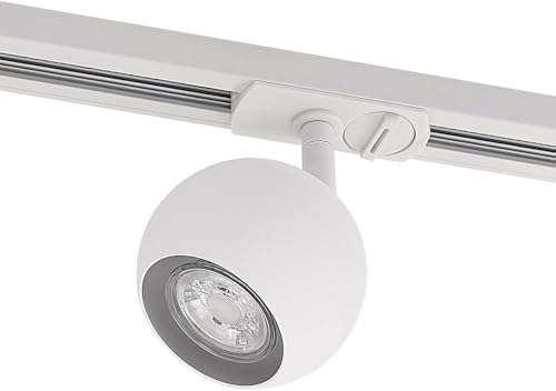 Lampada a binario dimmerabile (Moderno) colore Bianco, in Metallo ad es. Corridoio) di Lindby | monofase faretti su