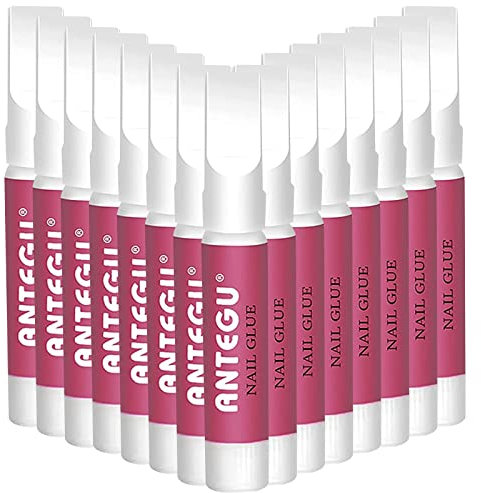 15 Stück Nagelkleber 2g, Tipkleber Extra Stark, Schnell Trocknende Nail Art Kleber Tips für die professionelle Nagelverlängerung künstliche Fingernägel und Nageldesign