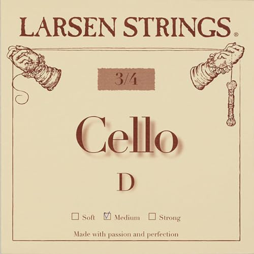 LARSEN STRINGS Cello-Saiten Original Fractional - kleine Größen D 3/4 Medium